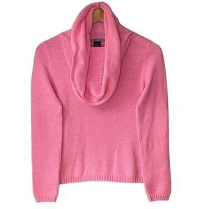 NELL Baby Alpaca & Wool Cowl Neck Pink Sweater